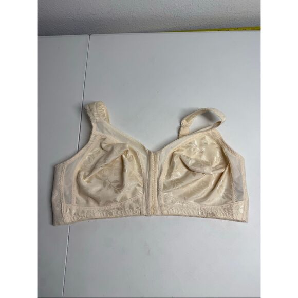 Playtex 469518 Hour Ultimate Shoulder Comfort Beige  Wireless Bra Sz 46C - Picture 1 of 13